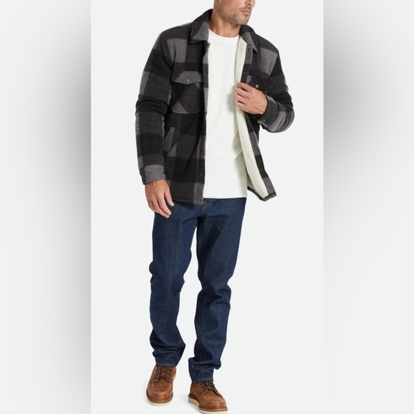 NWT - Brixton Men’s Sherpa Lined Stretch Fleece Jacket - Size XXL - Picture 2 of 14